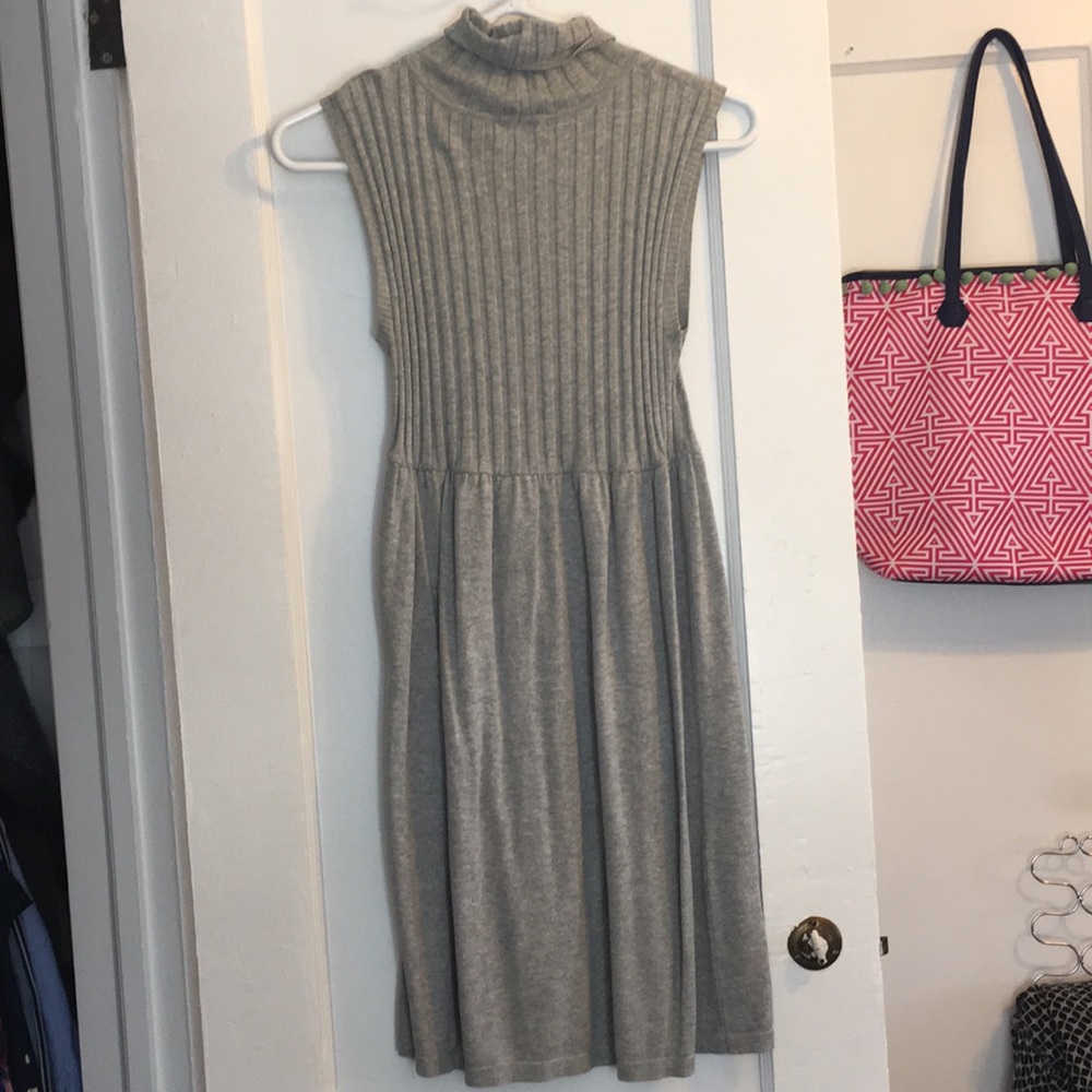 Grey fit and flare dress